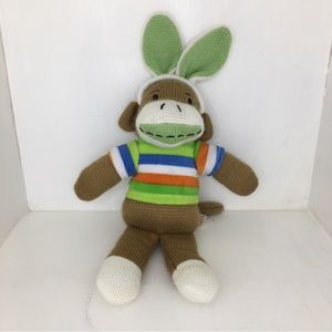 Sock Monkey w Bunny Ears